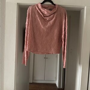 Anthro’s Textured Funnel Neck Top